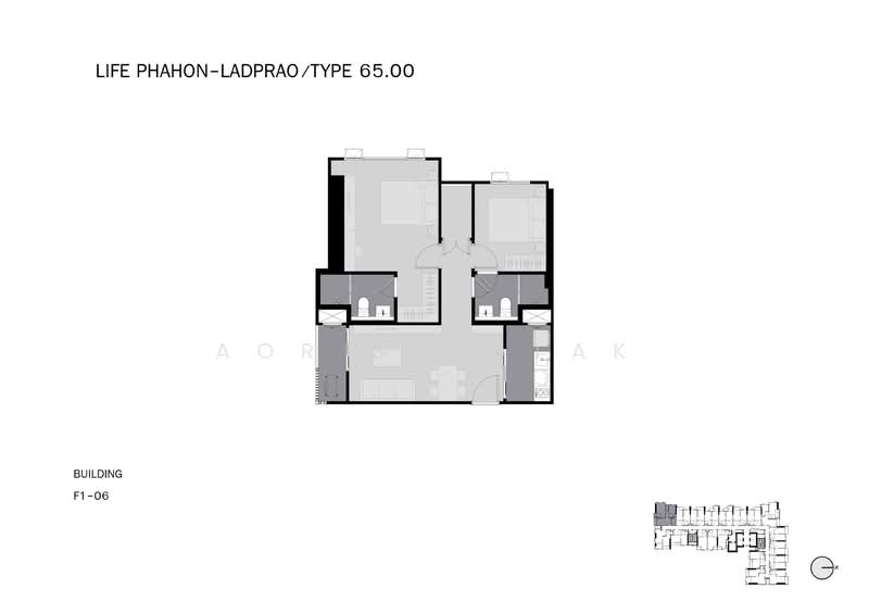 Life Phahon-Ladprao, Bangkok, 996 Phahonyothin Road, Jom Phon, Chatuchak, Bangkok, 2 Bedrooms, 65 sqm, Condo For Sale, by Sittichai (Ice) Tulyanon, 60256296 - DDproperty.com