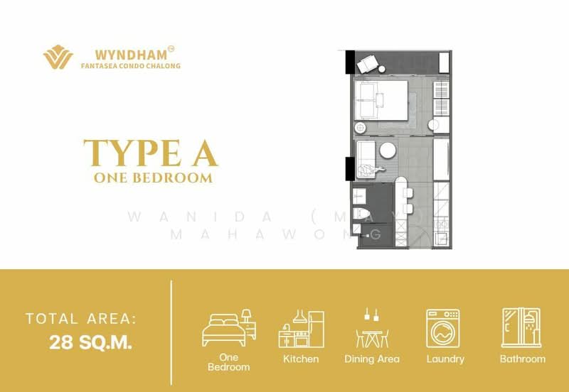 Wyndham Fantasea Condo Chalong, Phuket, Chalong, Muang Phuket, Phuket, 1 Bedroom, 28 sqm, Condo For Sale, by Wanida (May) Mahawong, 60256870 - DDproperty.com