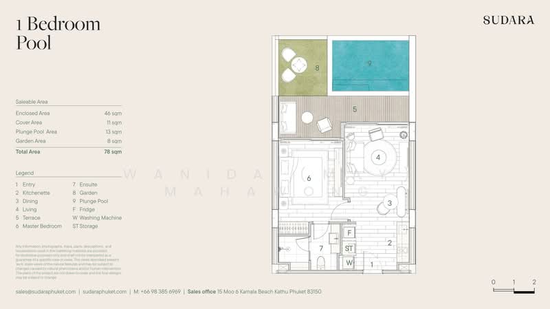 Sudara Residences : สุดารา เฟส 1, ภูเก็ต, ซอยเชิงทะเล 14, เชิงทะเล, ถลาง, ภูเก็ต, 52 ตร.ม., คอนโด ขาย, โดย Wanida (May) Mahawong, 60256873 - DDproperty.com