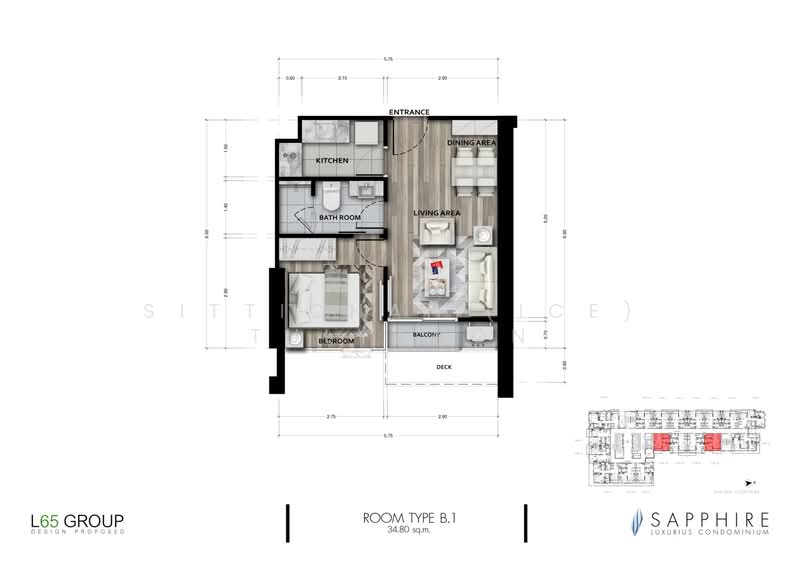 Sapphire Luxurious Condominium Rama III : แซฟไฟร์ ลักซูเรียส คอนโดมิเนียม พระราม 3, กรุงเทพ, 837 ถนนพระราม 3, บางโพงพาง, ยานนาวา, กรุงเทพ, 34 ตร.ม., คอนโด ขาย, โดย Sittichai (Ice) Tulyanon, 60257234 - DDproperty.com