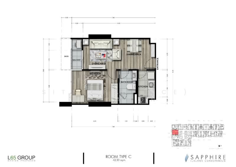 Sapphire Luxurious Condominium Rama III : แซฟไฟร์ ลักซูเรียส คอนโดมิเนียม พระราม 3, กรุงเทพ, 837 ถนนพระราม 3, บางโพงพาง, ยานนาวา, กรุงเทพ, 34 ตร.ม., คอนโด ขาย, โดย Sittichai (Ice) Tulyanon, 60257234 - DDproperty.com