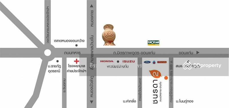 Chonrada 2, Mitraphap-Ban Chan, corner plot, 32 sq.wa, Udon Thani, Unnamed Road, Ban Chun, Muang Udon Thani, Udon Thani, 4 Bedrooms, 171 sqm, Townhouse For Sale, by ธีระชัย อมรเพชรสถาพร, 6537457 - DDproperty.com
