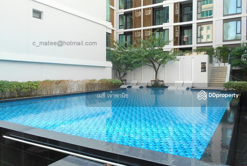 Maestro 14 Siam-Ratchathewi, Bangkok, Soi Phaya Nak, Thanon Phetchaburi, Ratchathewi, Bangkok, 1 Bedroom, 28 sqm, Condo For Rent, by Methee Chaopanich, 6550251 - สระว่ายน้ำ - Swimming Pool - DDproperty.com