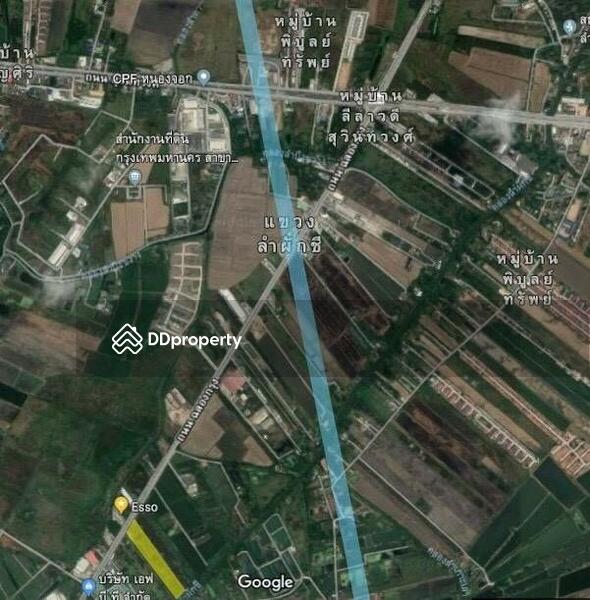 ขาย ที่ดิน ฉลองกรุง 16-1-86 ไร่ ติดถนนใหญ่