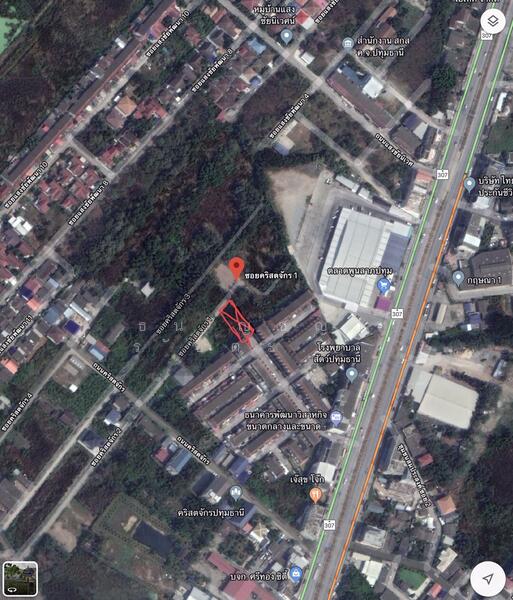 ขาย ถูก !!ที่ดิน 117ตร.ว เมืองปทุมธานี จ.ปทุมธานี, pathum-thani, ซอยคริสตจักร 1, Bang Prok, Muang Pathum Thani, Pathum Thani, , 468 sqm, Land For Sale, by Tanunchaya Ratchatapinyaporn, 6715902 - ภาพที่ตั้งที่ดิน ทางอากาศ - DDproperty.com