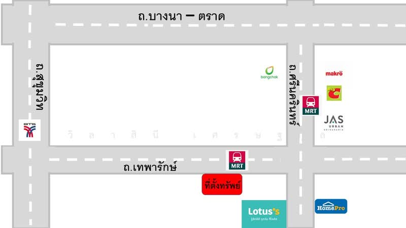 ที่ดิน เทพารักษ์ 19 ไร่ BTS สายสีเหลือง "สถานีศรีเทพา", สมุทรปราการ, เทพารักษ์, เมืองสมุทรปราการ, สมุทรปราการ, 30,614 ตร.ม., ที่ดิน ขาย, โดย วิลาสินี เศรษฐกุล, 6730962 - DDproperty.com
