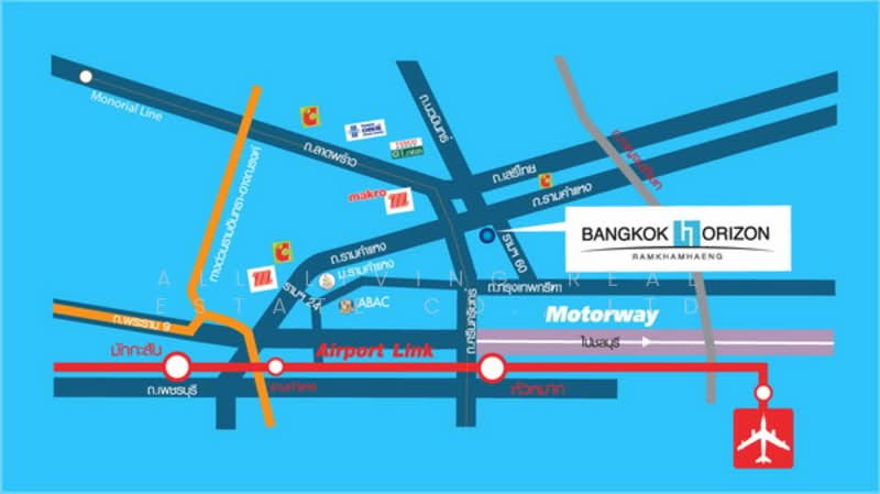 Bangkok Horizon Ramkhamhaeng : แบงค์คอก ฮอไรซอน รามคำแหง, กรุงเทพ, 788 ถนนรามคำแหง, หัวหมาก, บางกะปิ, กรุงเทพ, 64 ตร.ม., คอนโด ให้เช่า, โดย Airada Parasarn, 7031463 - DDproperty.com