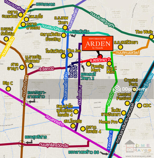 Arden Ladprao 71, Bangkok, ลาดพร้าว 71, Lat Phrao, Lat Phrao, Bangkok, 3 Bedrooms, 185 sqm, Townhouse For Rent, by Line : @katagent, 7585011 - DDproperty.com