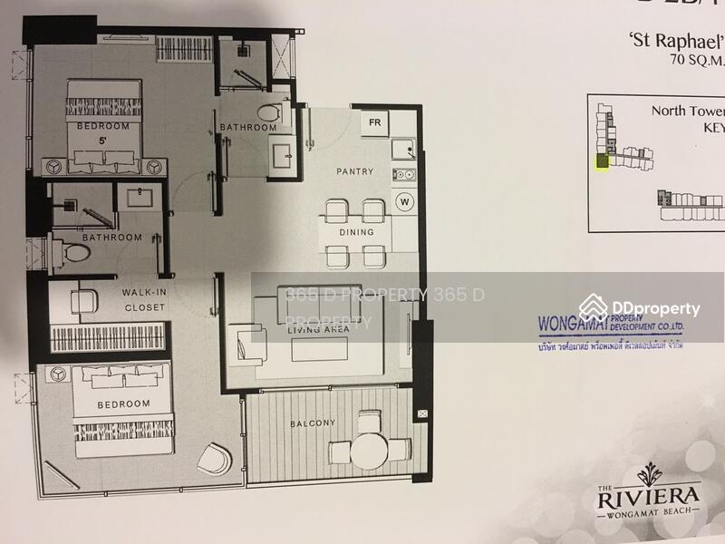 The Riviera Wongamat, Chon Buri (Pattaya), Na Kluea 16 Alley, Na Kloe, Bang Lamung (Pattaya), Chon Buri (Pattaya), 2 Bedrooms, 71 sqm, Condo For Sale, by Khun Palat, 7731523 - DDproperty.com