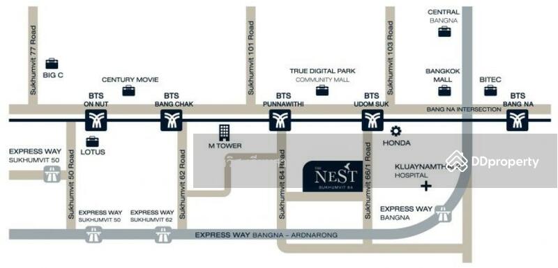 The Nest Sukhumvit 64, Bangkok, 408 Soi Sukhumvit 64, Bang Chak, Phra Khanong, Bangkok, 1 Bedroom, 30 sqm, Condo For Rent, by Chawich Jeamsakon, 7842714 - DDproperty.com