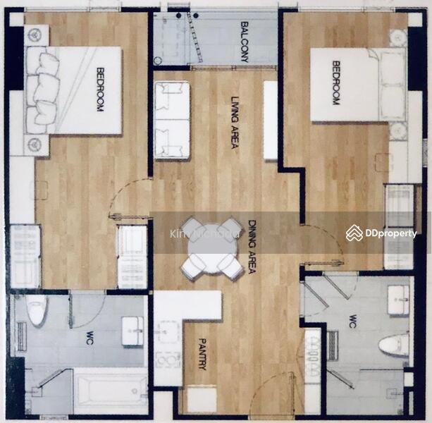 Vtara Sukhumvit 36, Bangkok, 118 Soi Saen Sabai, Phra Kanong, Khlong Toei, Bangkok, 2 Bedrooms, 66 sqm, Condo For Rent, by Kim Nichada, 7937052 - DDproperty.com