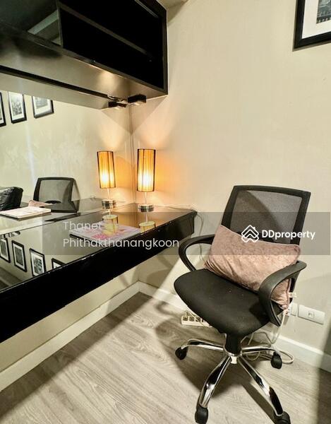 work area with ergonomic chair