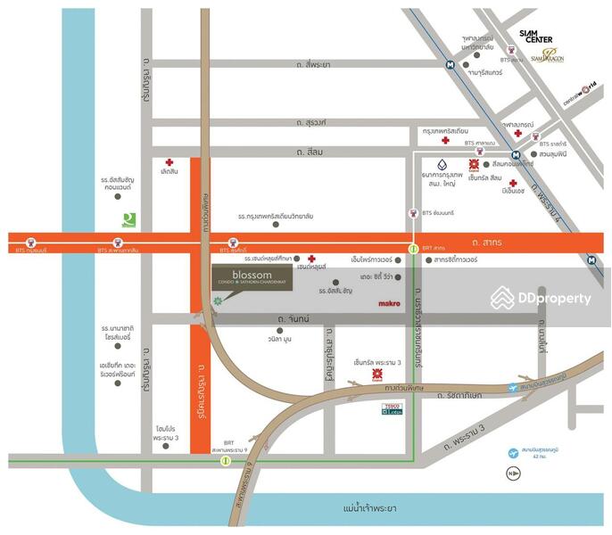 Blossom Condo @ Sathorn-Charoenrat : บลอสซั่ม คอนโด สาทร-เจริญราษฎร์, กรุงเทพ, ถนนเจริญราษฎร์, ทุ่งวัดดอน, สาทร, กรุงเทพ, 60 ตร.ม., คอนโด ขาย, โดย กชภัทร วงณะรัตน์, 8224296 - DDproperty.com