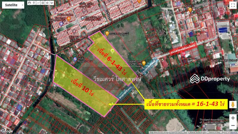 ขายถูกที่สุด ที่ดินบึงกุ่ม โซนข้างใน ทำเลสงบ 16 ไร่ 143 ตร.ว. (ใกล้ถนนใหญ่ 240 เมตร) มี