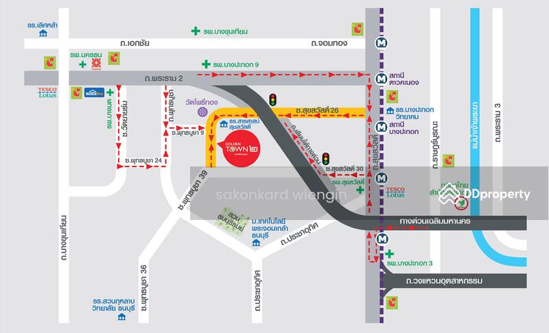 Golden Town 3 Rama 2 : โกลเด้น ทาวน์ 3 พระราม 2, สมุทรสาคร, ถนนพระราม, พันท้ายนรสิงห์, เมืองสมุทรสาคร, สมุทรสาคร, 22 ตร.ม., ทาวน์เฮ้าส์ ขาย, โดย sakonkard wiengin, 8318387 - DDproperty.com