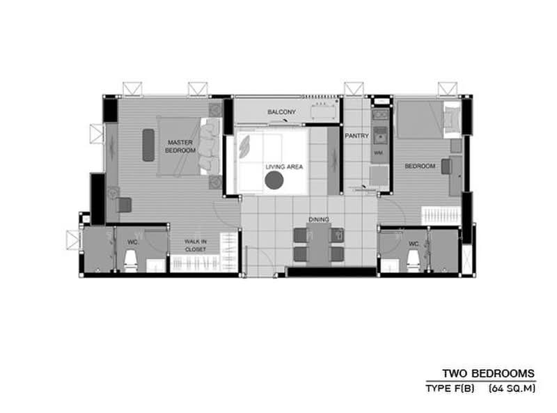 Aspire Sukhumvit 48, Bangkok, Sukhumvit Road, Phra Kanong, Khlong Toei, Bangkok, 2 Bedrooms, 65 sqm, Condo For Rent, by ธีรพงศ์ เลิศชัยทัศน์, 8444691 - DDproperty.com