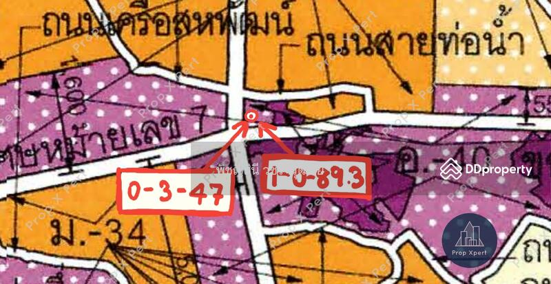 ผังเมืองสีม่วงอ่อนจุดขาว สำหรับพัฒนาอุตสาหกรรม