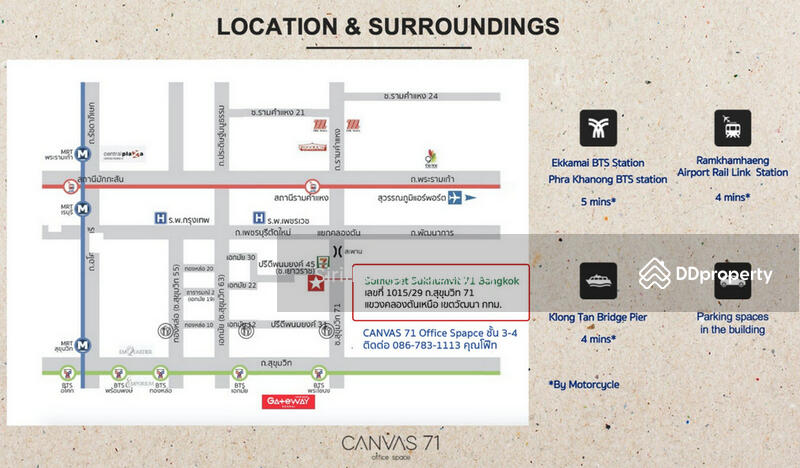 For Rent - Serviced Office with Furniture, near BTS Ekkamai, Cleaning Services, Spacious and Airy Room, Bangkok