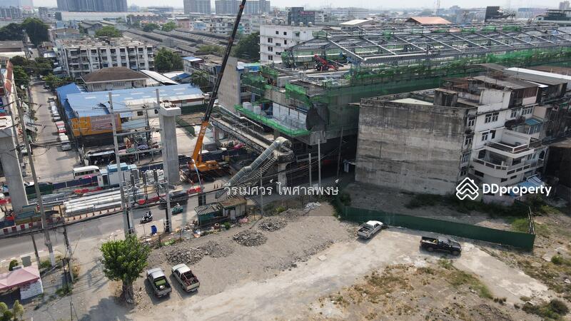 ขายที่ดิน (ติด BTS สำโรง 2 สาย) เนื้อที่ 16-3-14.6 ไร่ เหมาะสร้างคอนโด ##โครงการแนวสูง 