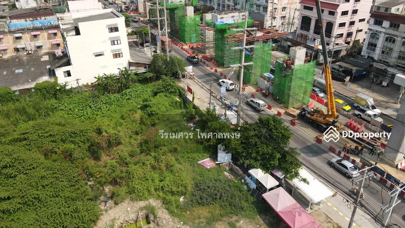 ขายที่ดิน (ติด BTS สำโรง 2 สาย) เนื้อที่ 16-3-14.6 ไร่ เหมาะสร้างคอนโด ##โครงการแนวสูง 