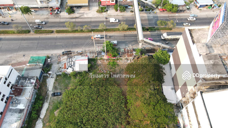 ขายที่ดิน ติดถนนเทพารักษ์ (ใกล้จุดขึ้นลง Motorway 100 m.+ใกล้เมกะบางนา 6 Km.) เนื้อที่ 7-0-71 ไร่ 