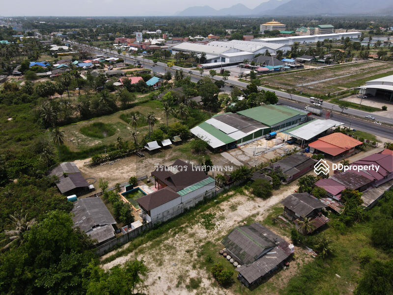 ขายที่ดิน ใกล้หาดชะอำ จ.เพชรบุรี # ติดถนนเพชรเกษม กว้าง 6 เลน (เหมาะทำร้านอาหาร) 3-2-44 ไร่