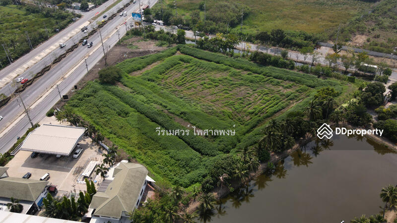 ขายที่ดิน ต.ขุนแก้ว จ.นครปฐม # ติดถนนบรมราชชนนี กว้าง 10 เลน (เหมาะทำการค้า) 8-3-24 ไร่