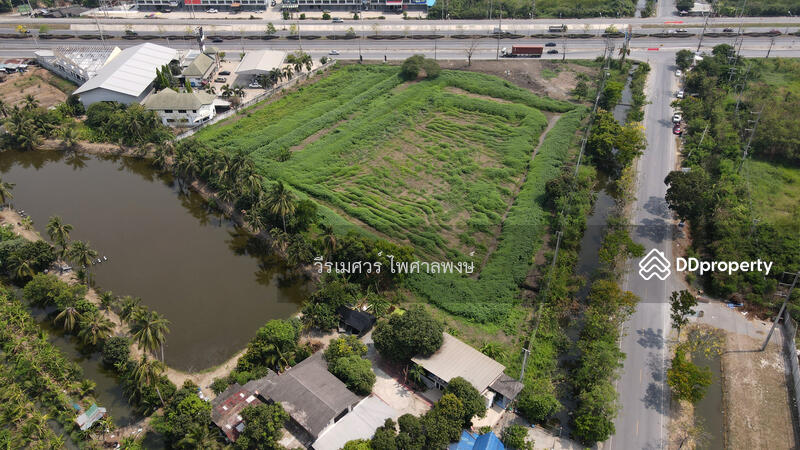 ขายที่ดิน ต.ขุนแก้ว จ.นครปฐม # ติดถนนบรมราชชนนี กว้าง 10 เลน (เหมาะทำการค้า) 8-3-24 ไร่