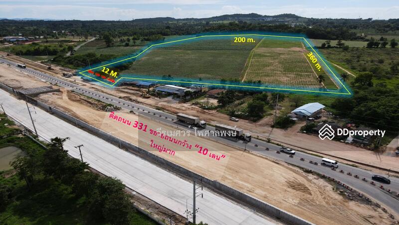 ขายที่ดิน อ.บางละมุง จ.ชลบุรี เส้น331 (ติดถนน 331 #ขยายถนนกว้าง 10 เลน ใหญ่มาก) 44-3-12 ไร่