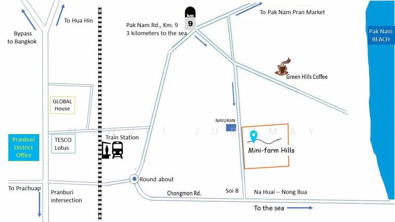 17 rais Mountain view mini-farm, Prachuap Khiri Khan, Khao Kwang Road, Pak Nam Pran, Pran Buri, Prachuap Khiri Khan, , 27,200 sqm, Land For Sale, by Manuel Juromay, 8760363 - DDproperty.com