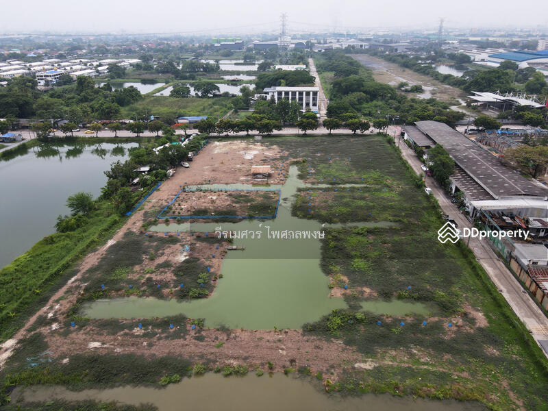 ขายที่ดินแปลงใหญ่—ติดถนนเฉลิมพระเกียรติ ร.9 กว้าง 4 เลน (เหมาะสร้าง โครงการจัดสรร) 15-3-40.5 ไร่