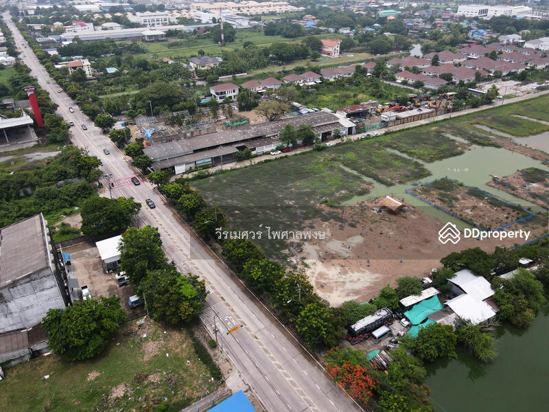 ขายที่ดินแปลงใหญ่—ติดถนนเฉลิมพระเกียรติ ร.9 กว้าง 4 เลน (เหมาะสร้าง โครงการจัดสรร) 15-3-40.5 ไร่