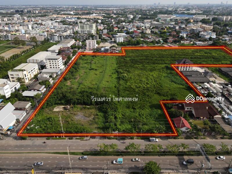 ขายถูก ที่ดินแปลงใหญ่—ติดถนนอ่อนนุช กว้าง 6 เลน (เหมาะสร้าง สำนักงาน+โครงการจัดสรร) 29-0-54 ไร่