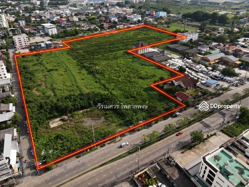 ขายถูก ที่ดินแปลงใหญ่—ติดถนนอ่อนนุช กว้าง 6 เลน (เหมาะสร้าง สำนักงาน+โครงการจัดสรร) 29-0-54 ไร่