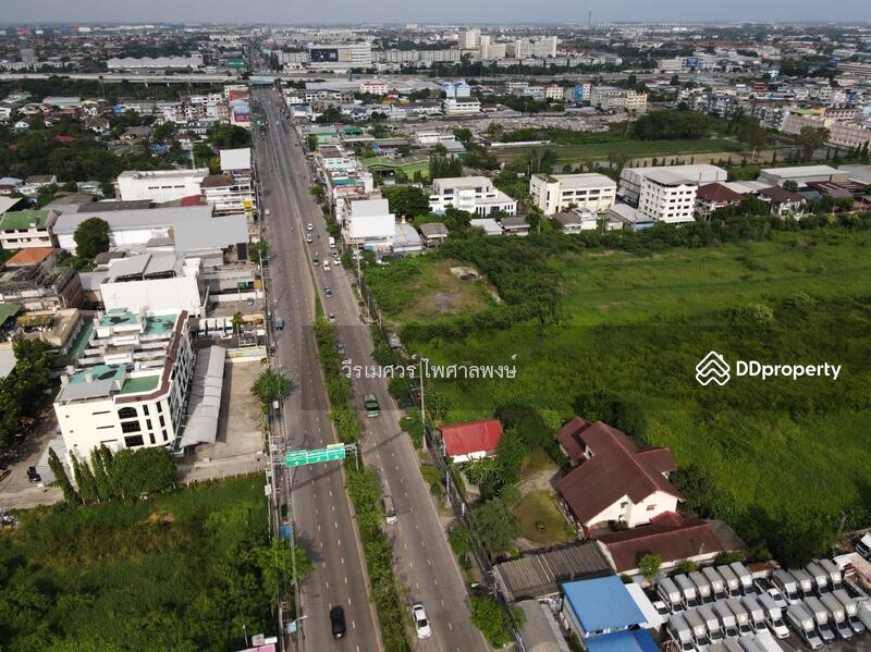 ขายถูก ที่ดินแปลงใหญ่—ติดถนนอ่อนนุช กว้าง 6 เลน (เหมาะสร้าง สำนักงาน+โครงการจัดสรร) 29-0-54 ไร่