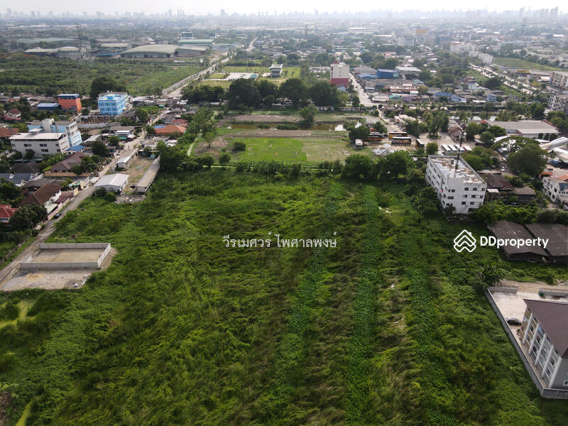 ขายถูก ที่ดินแปลงใหญ่—ติดถนนอ่อนนุช กว้าง 6 เลน (เหมาะสร้าง สำนักงาน+โครงการจัดสรร) 29-0-54 ไร่