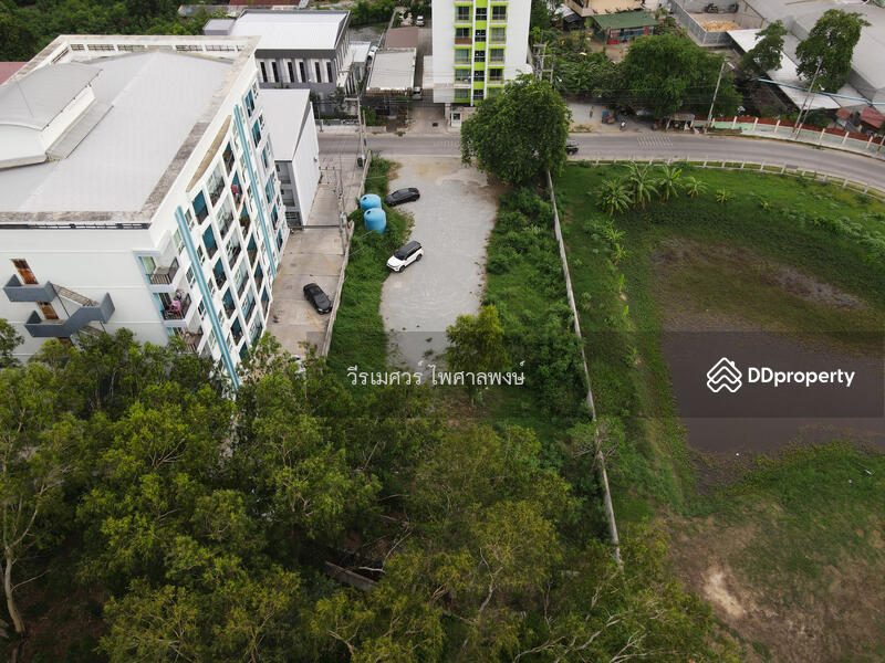 ขายถูก ที่ดินใกล้หาดบางแสน จ.ชลบุรี (เหมาะสร้าง คอนโด อพาร์ทเม้นท์) 388 ตร.ว. ถนนกว้าง 8 m.