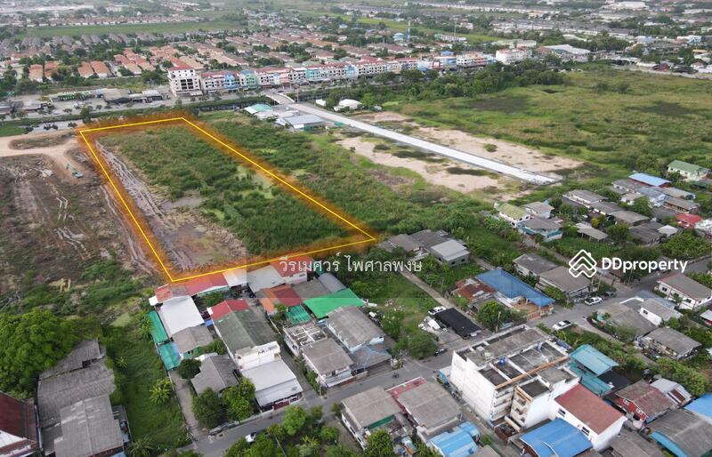 ขายถูก! ที่ดินเลียบคลอง 3 ต.บึงยี่โถ จ.ปทุมธานี (เหมาะสร้างหมู่บ้าน โครงการจัดสรร) 11-1-16 ไร่ 