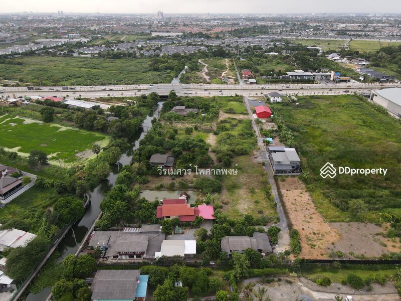 ขายถูก! ที่ดิน ติดถนนกรุงเทพกรีฑา-ตัดใหม่ (เหมาะวางผังทำ Home Office +Townhome +แนวราบ)