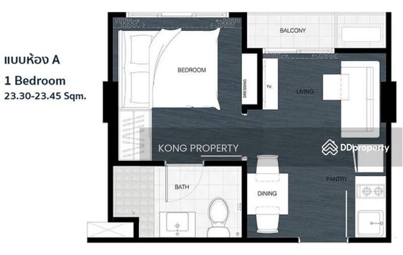 The Nigh Condo Pinklao-Charan, Nonthaburi, 168 Soi Chumchon Ronglor Phatthana, Bang Kruai, Nonthaburi, 1 Bedroom, 24 sqm, Condo For Rent, by Jakarin Houpramong, 9234772 - DDproperty.com