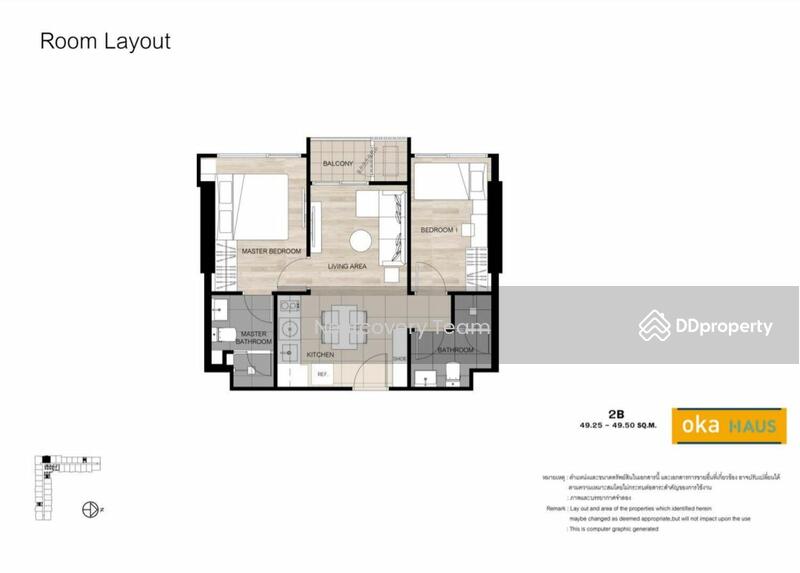 Oka Haus Sukhumvit 36, Bangkok, 3399 Rama 4 Road, Khong Tan, Khlong Toei, Bangkok, 2 Bedrooms, 50 sqm, Condo For Rent, by Khun Joy, 9282330 - DDproperty.com