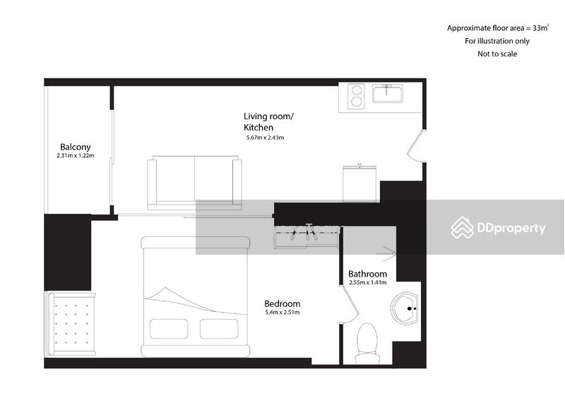 ASHTON Asoke, Bangkok, 131 Asoke Montri Road, Khlongtoei Nua, Watthana, Bangkok, 1 Bedroom, 34 sqm, Condo For Rent, by Khun Joy, 9282370 - DDproperty.com