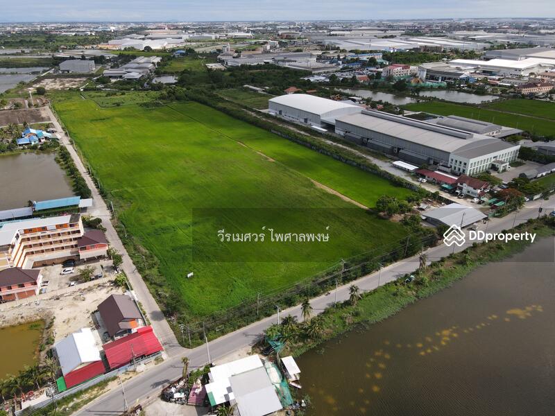 ขายถูก ที่ดินเส้นบางนา-ตราด ต.บางเสาธง จ.สมุทรปราการ (ผังสีม่วง : Zone อุตสาหกรรม) 35 ไร่ 