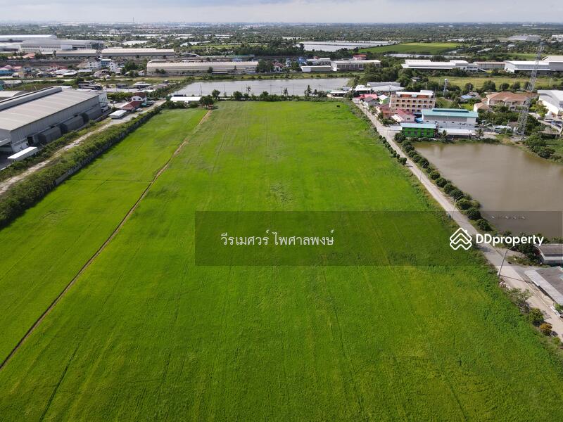 ขายถูก ที่ดินเส้นบางนา-ตราด ต.บางเสาธง จ.สมุทรปราการ (ผังสีม่วง : Zone อุตสาหกรรม) 35 ไร่ 