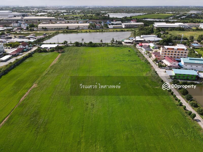 ขายถูก ที่ดินเส้นบางนา-ตราด ต.บางเสาธง จ.สมุทรปราการ (ผังสีม่วง : Zone อุตสาหกรรม) 35 ไร่ 