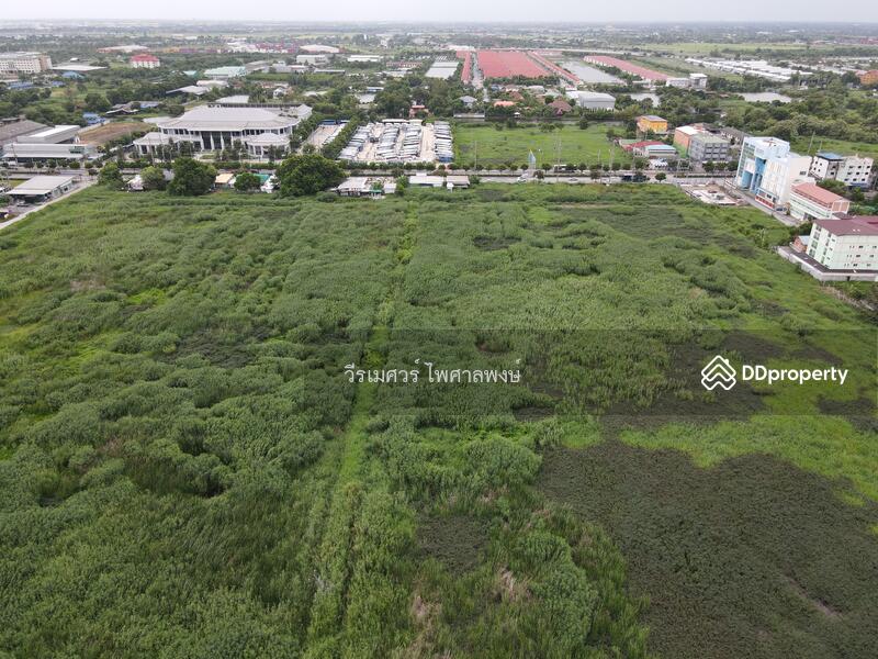ขายที่ดิน ลาดกระบัง ติดถนนลาดกระบัง—ใกล้สุวรรณภูมิ Airport (เหมาะสร้างโครงการจัดสรร) 83-2-28 ไร่ 