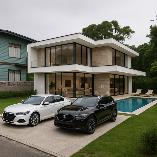 ภาพจำลอง บ้าน บนภาพจำลอง บ้าน บนที่ดินที่ดิน