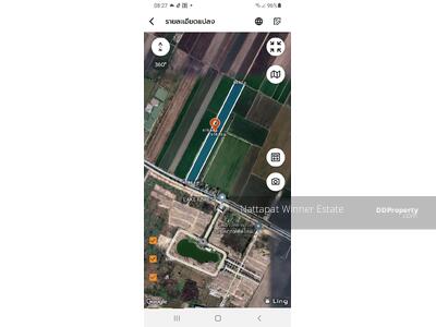 ขาย - ที่ดิน ปทุมธานี 23 ไร่ ติดถนน ติดคลองพระยามหาโยธา ต.คูบางหลวง อ.ลาดหลุมแก้ว ใกล้ถนนทางหลวงเส้น 346, ปทุมธานี