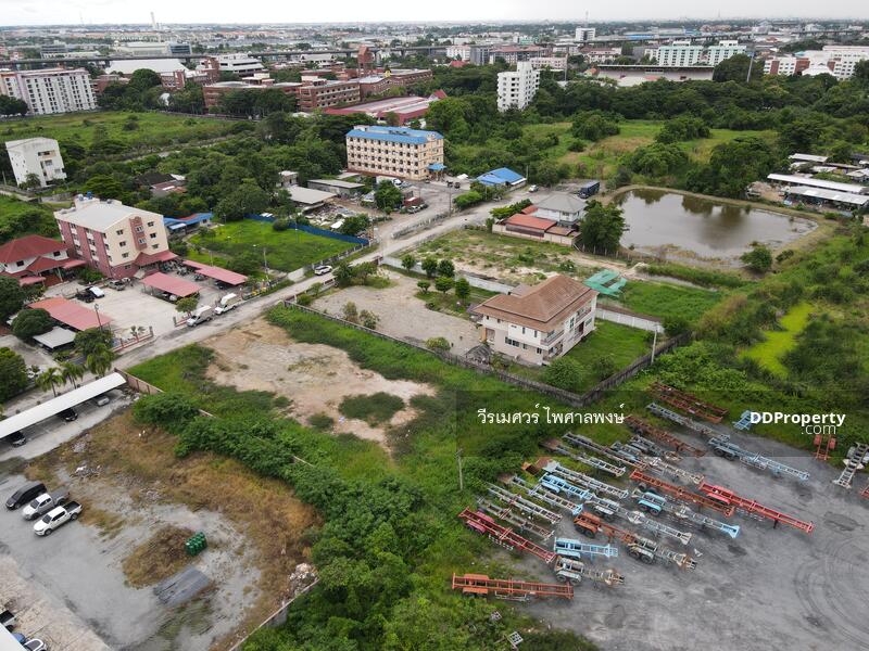 ขายที่ดิน ถนนบางนา-ตราด #ข้าง ม.หัวเฉียวเฉลิมพระเกียรติ (เหมาะสร้างบ้าน +Apartment) 1-1-87.3 ไร่ 