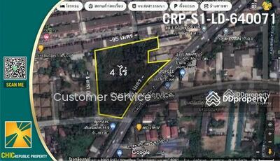 ขาย - ขายที่ดินเปล่าใจกลางสุขาภิบาล 5 ติดถนนใหญ่ ตรงข้าถนนจตุโชติ 4 ไร่ เหมาะพัฒนาเป็นอสังหาริมทรัพย์, กรุงเทพ